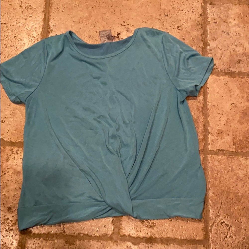 Gather front tee shirt